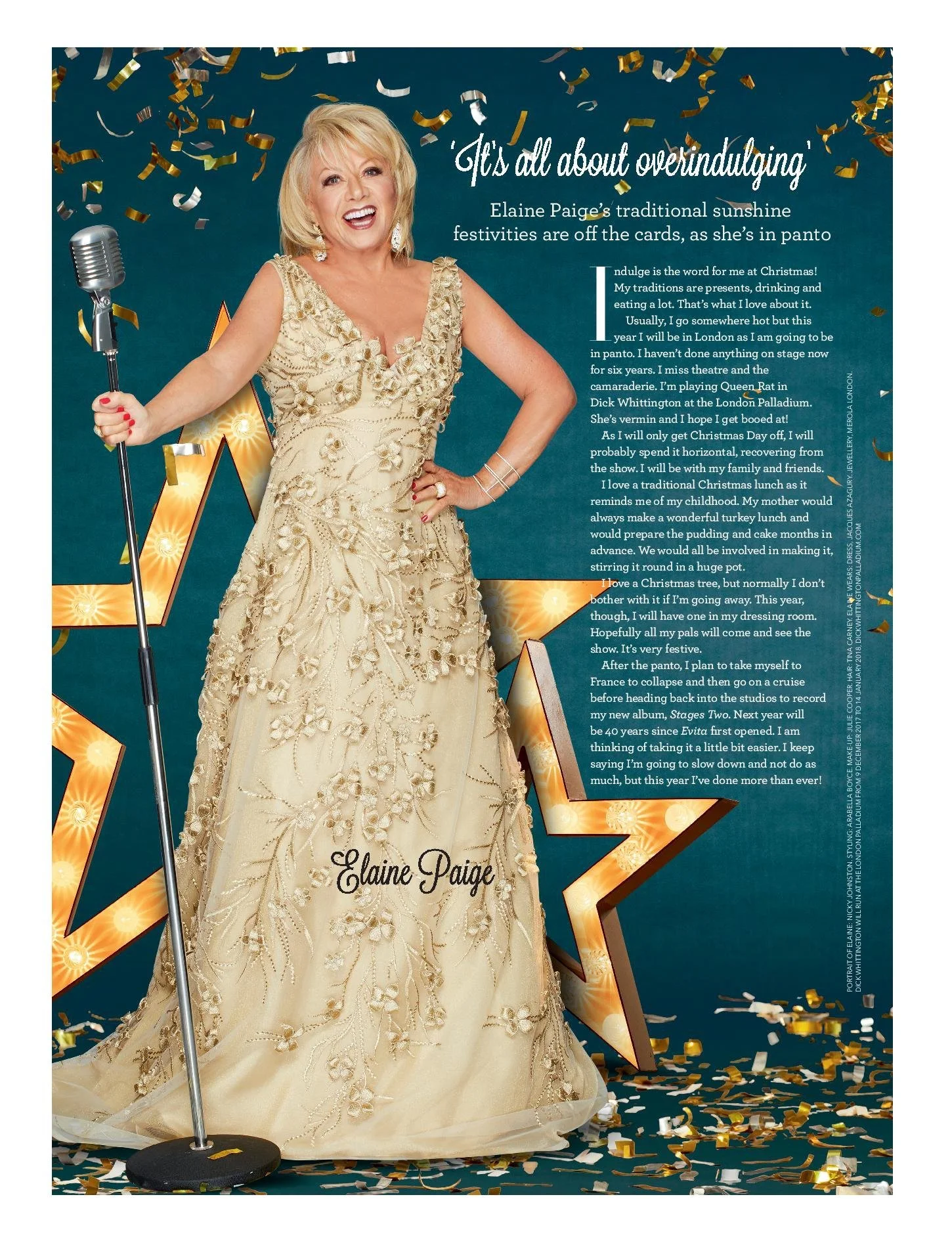 Musical Theatre Legend Elaine Paige