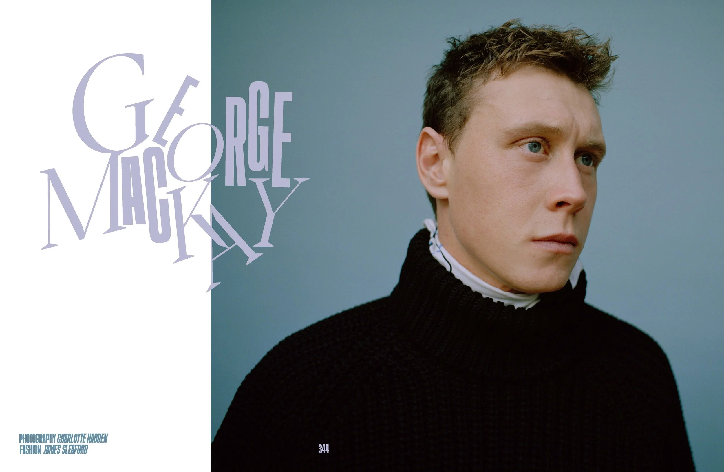 MAN About TOWN (UK) Actor George Mackay. Grooming by Julie Cooper