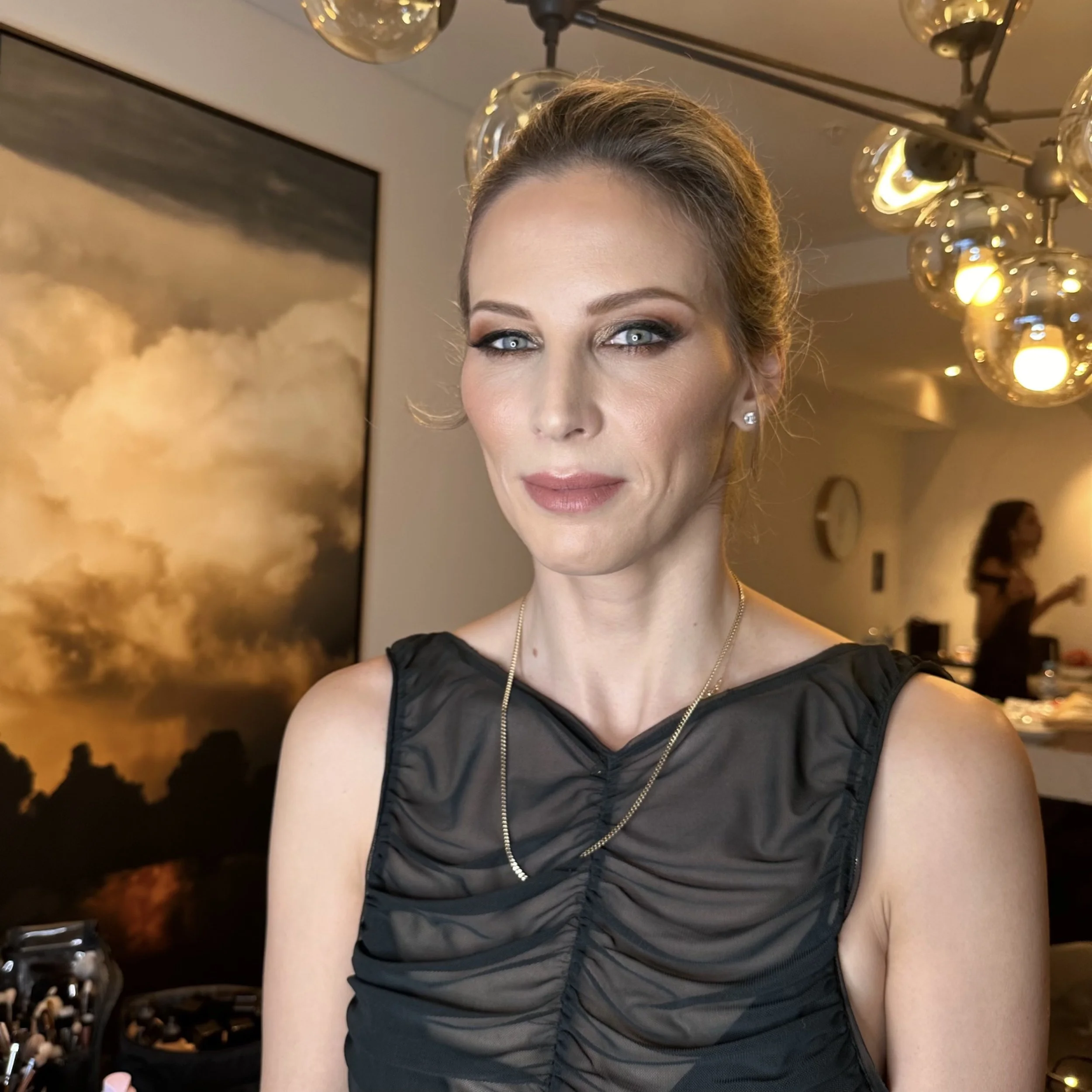 Smoky Glam for a Red Carpet Event- Hair and  Make up by Julie Cooper Make up Artist