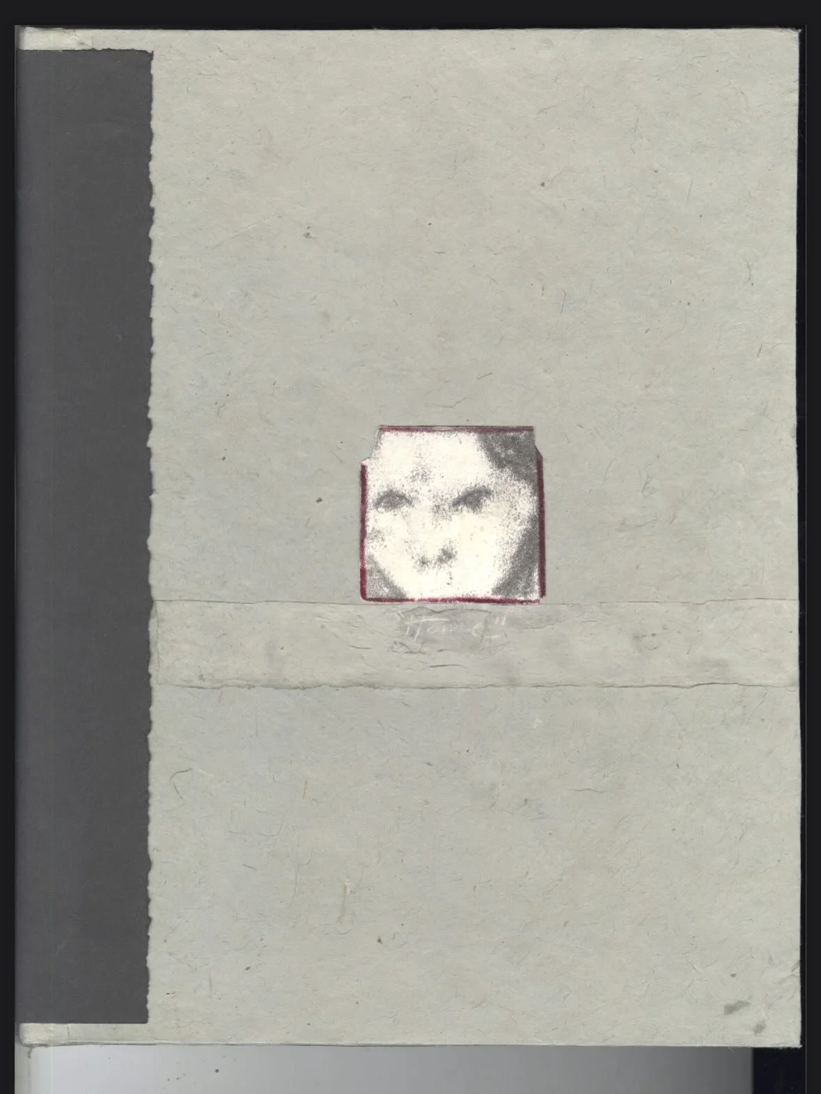 Scans of my photo book page by page

Hand binded with a little trace monotype on the cover
