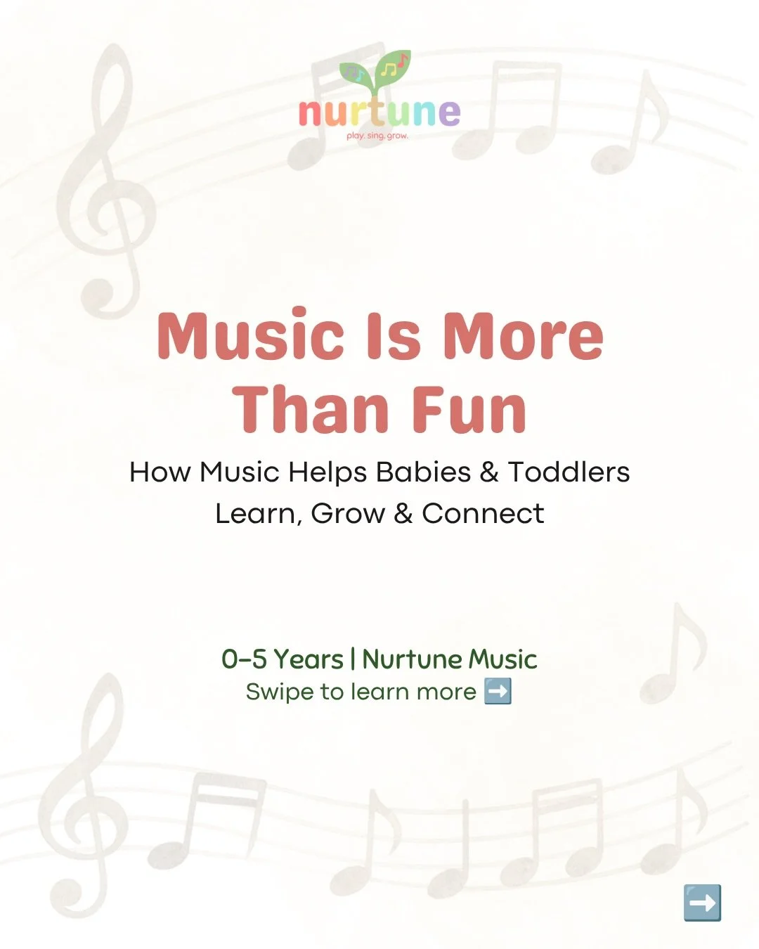 🎶 Did you know that music does so much more than entertain little ones?

From supporting speech and language development to strengthening early math skills, memory, coordination, and caregiver connection, music plays an important role in a child&rsq