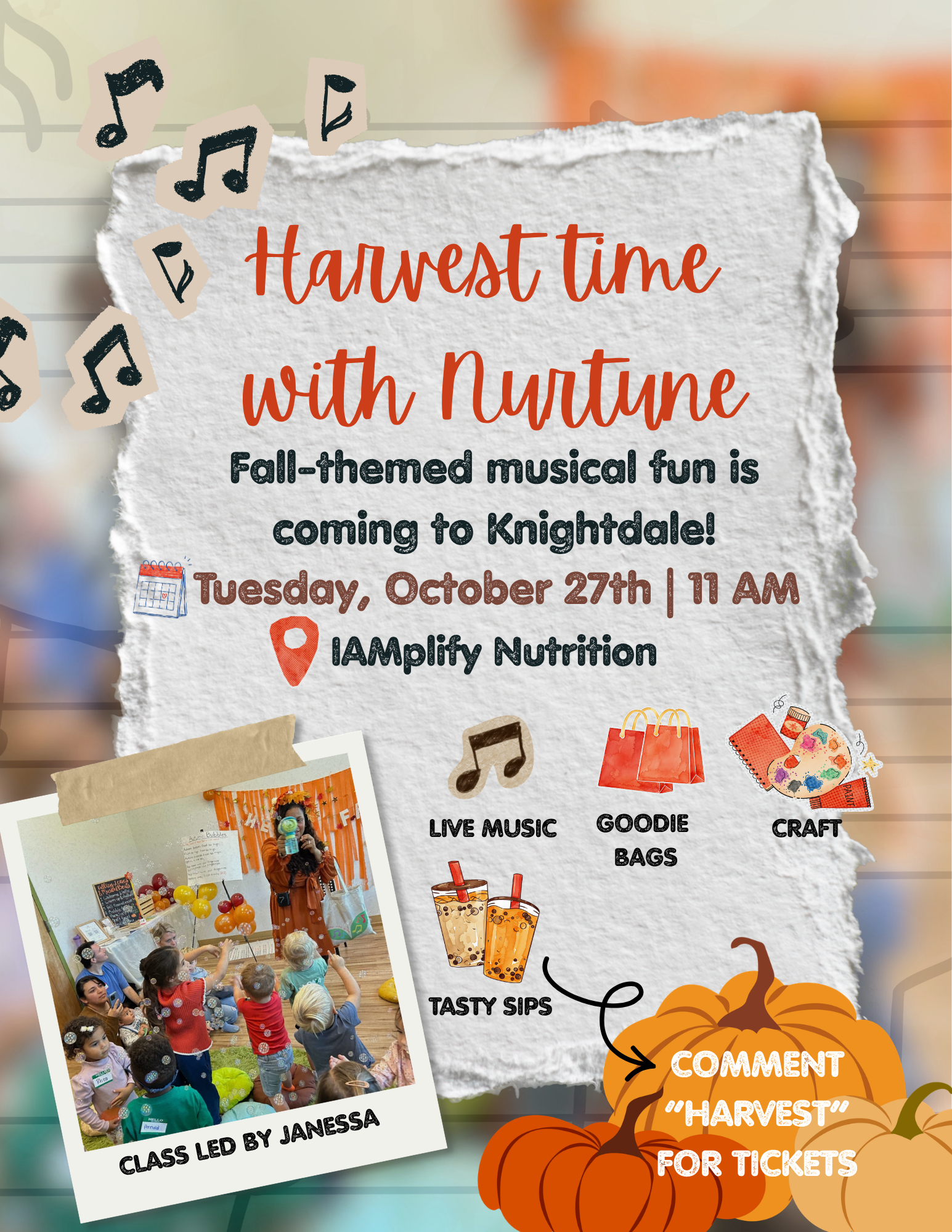 🍂🎶 Harvest Time with Nurtune Music! 🎃