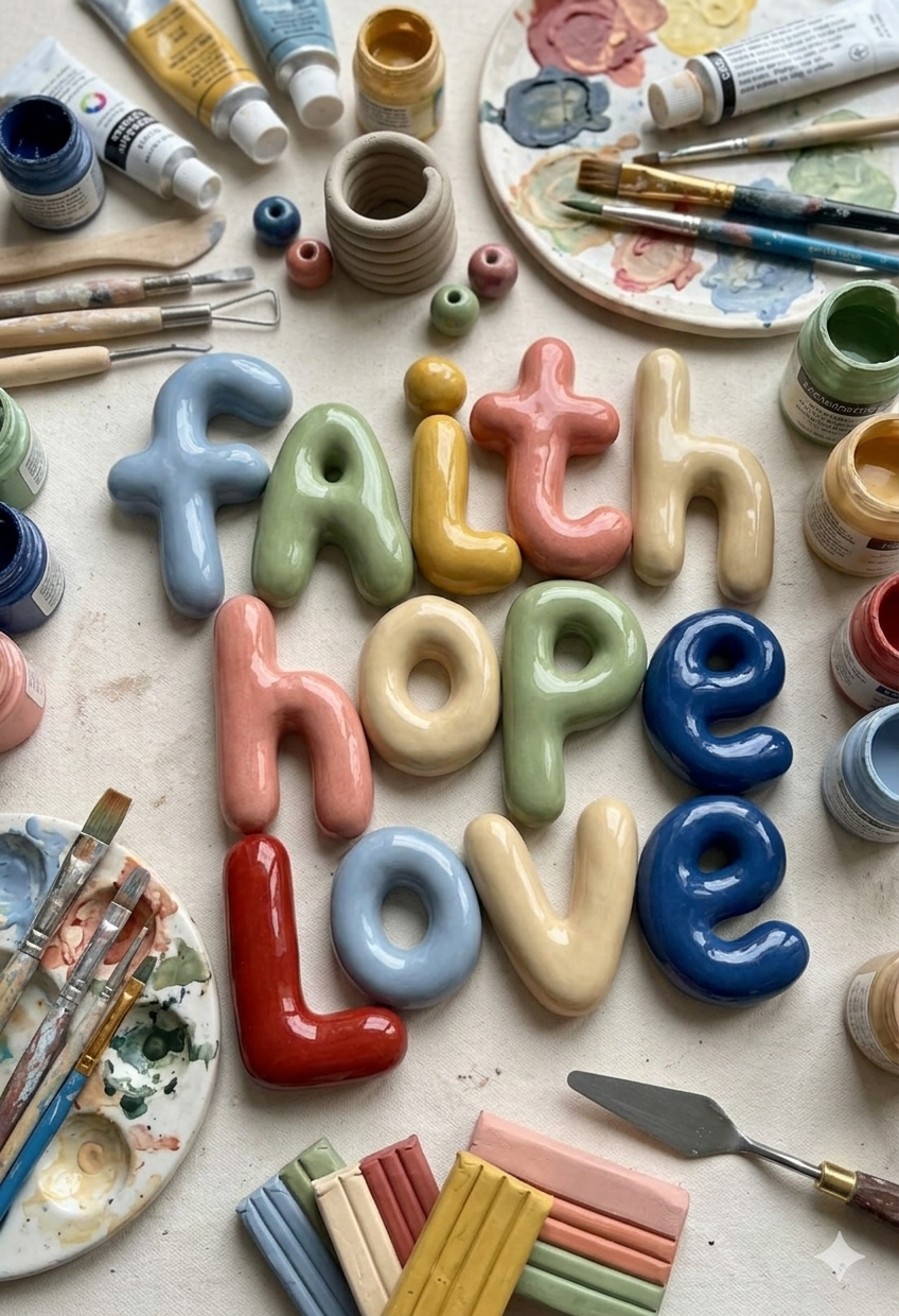June 30, 2026 - Hand-Sculpted Clay Personality Letters