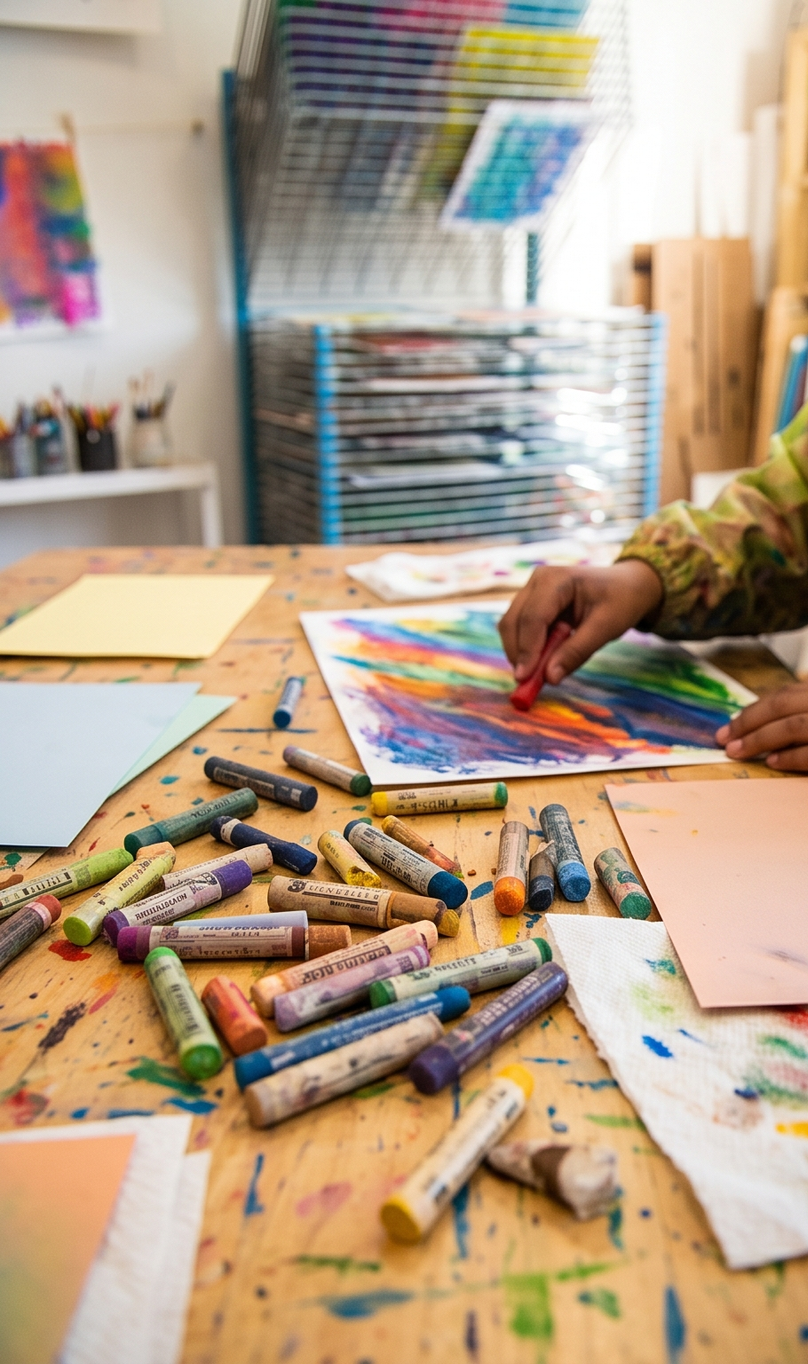 (Ages 7-13) August 11, 2026 - Vibrant Expressions – Masterpieces in Oil Pastels