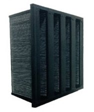 Industrial activated carbon V-cell filters for odor and chemical fume control — Vast Filtration Colorado
