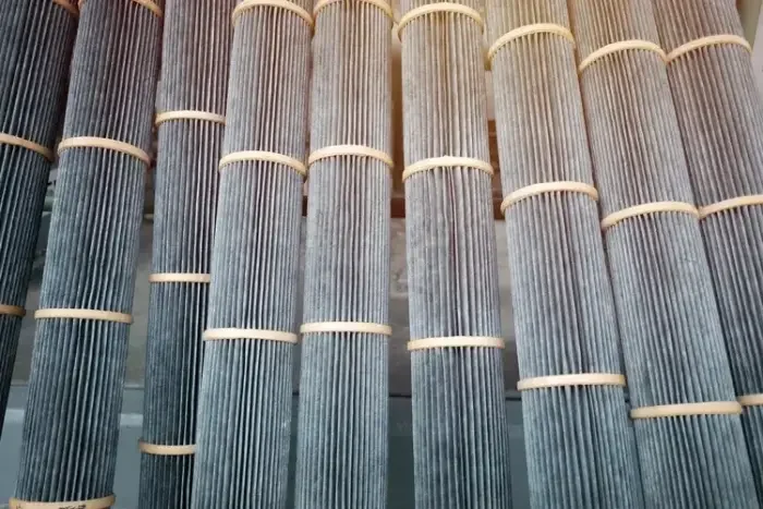 Pleated bags for dust collection provided by Vast Filtration.