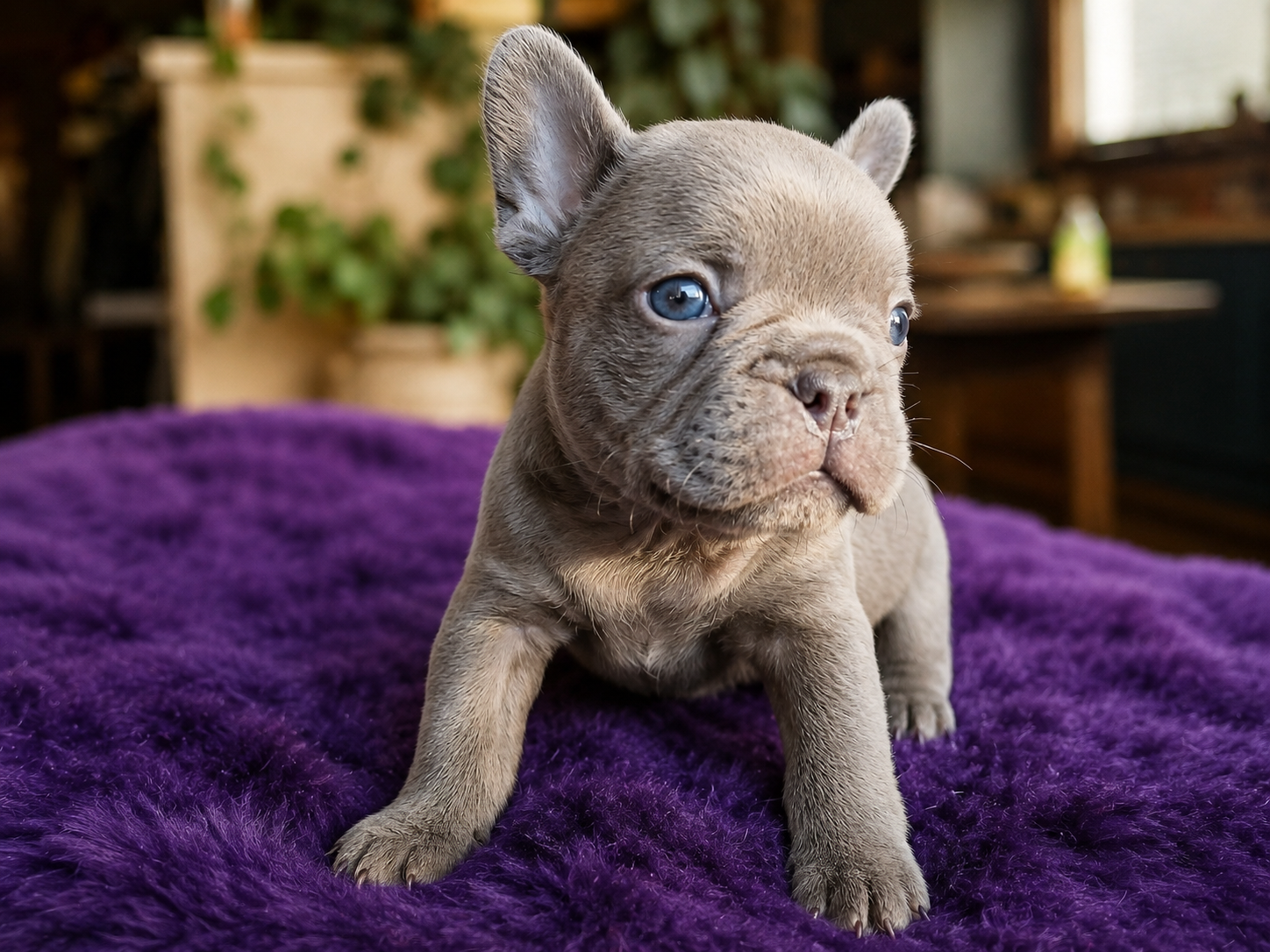 Lilac French Bulldog puppy bred by Le Epitome Kennels Waikato
