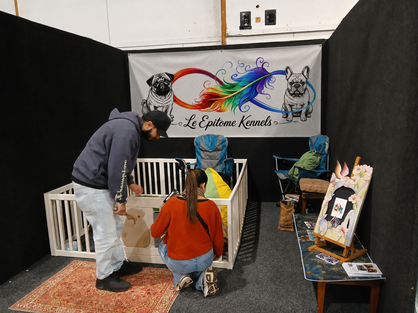Le Epitome Kennels stand at the Auckland Pet Expo 2025. Check us out Next Time!