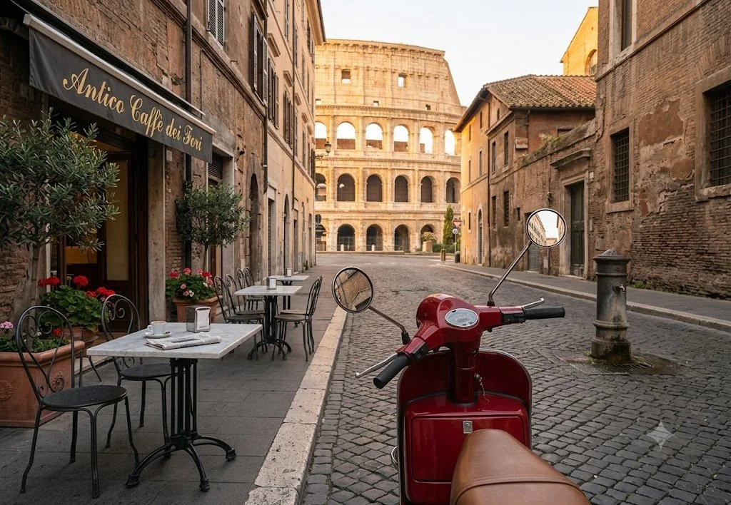 Rome: Cobblestones, coffee, and timeless wonders.