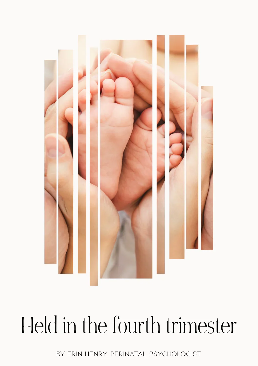 Cover image for the Held in the Fourth Trimester resource, supporting parents through postpartum recovery, matrescence and the transition to parenthood.