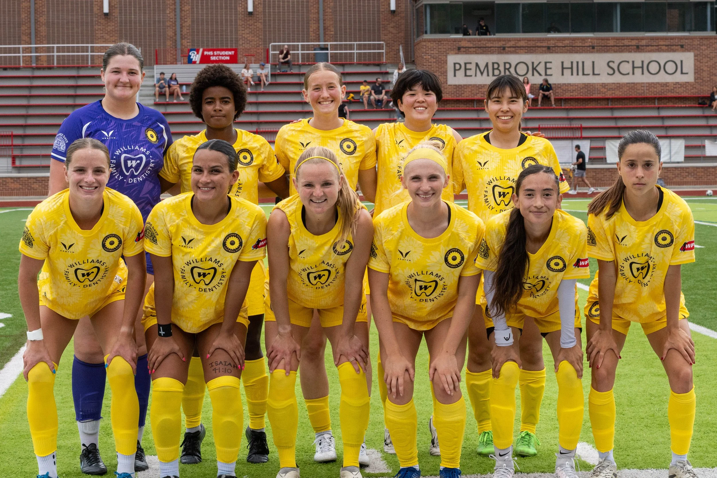 Sunflower State FC starters team photo at home vs Oklahoma City FC on June 6th, 2026 - Photo by: Austin Farrow