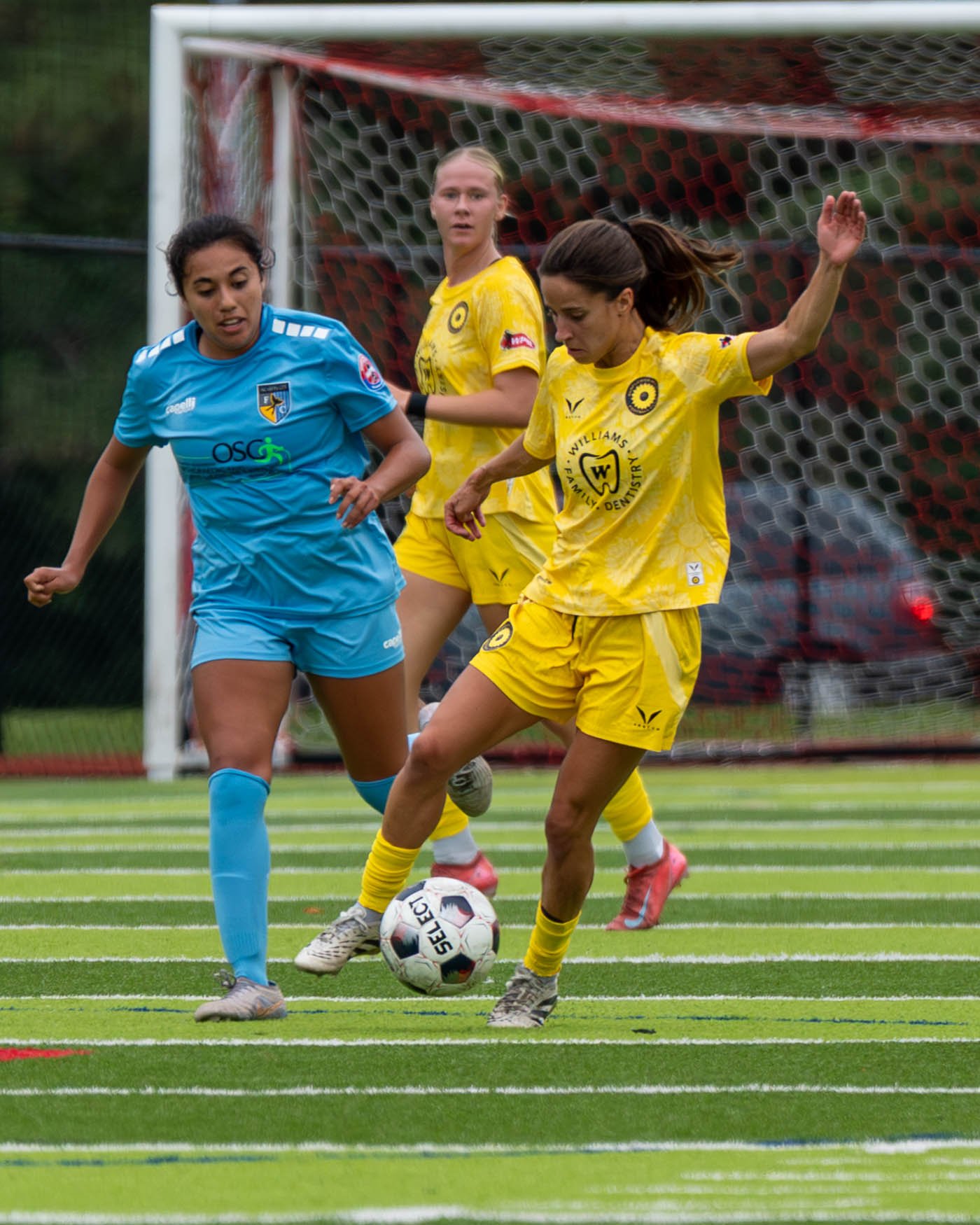 Sunflower State FC player dribbles and tries to keep control of the ball at home against Oklahoma City FC on June 6th, 2026 - Photo by: Austin Farrow