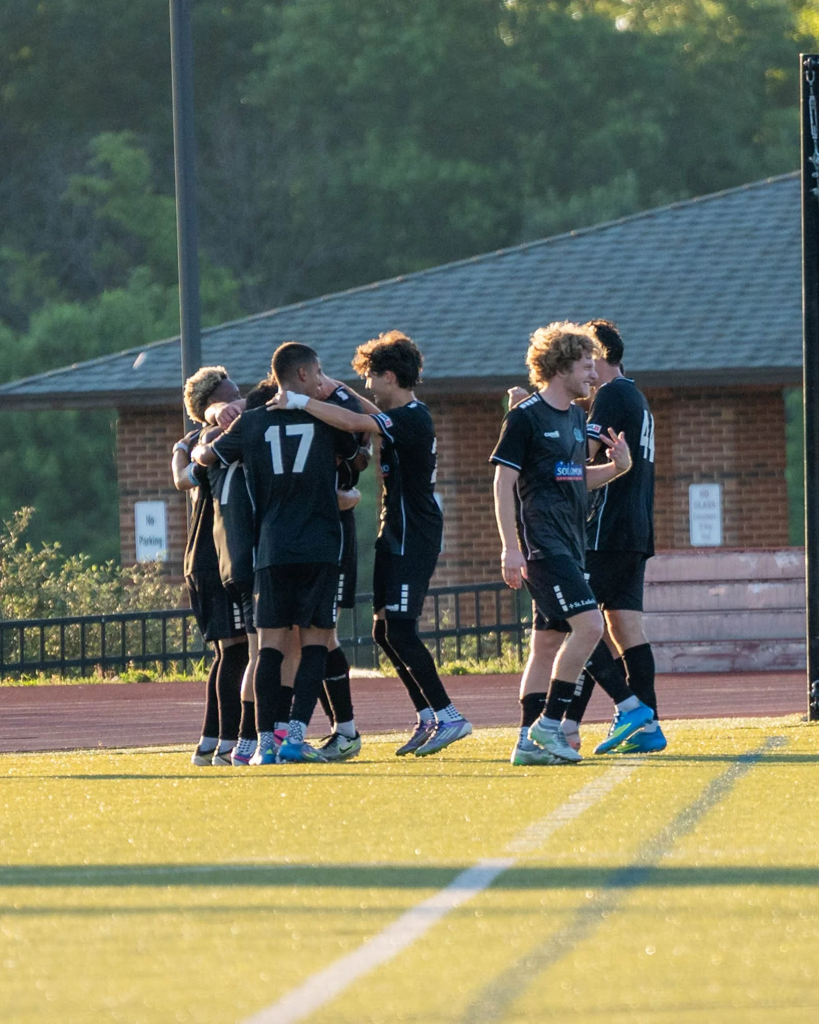 FC Ambush player celebrating after scoring a goal at home against Sunflower State FC on June 13th, 2026 - Photo by: Austin Farrow