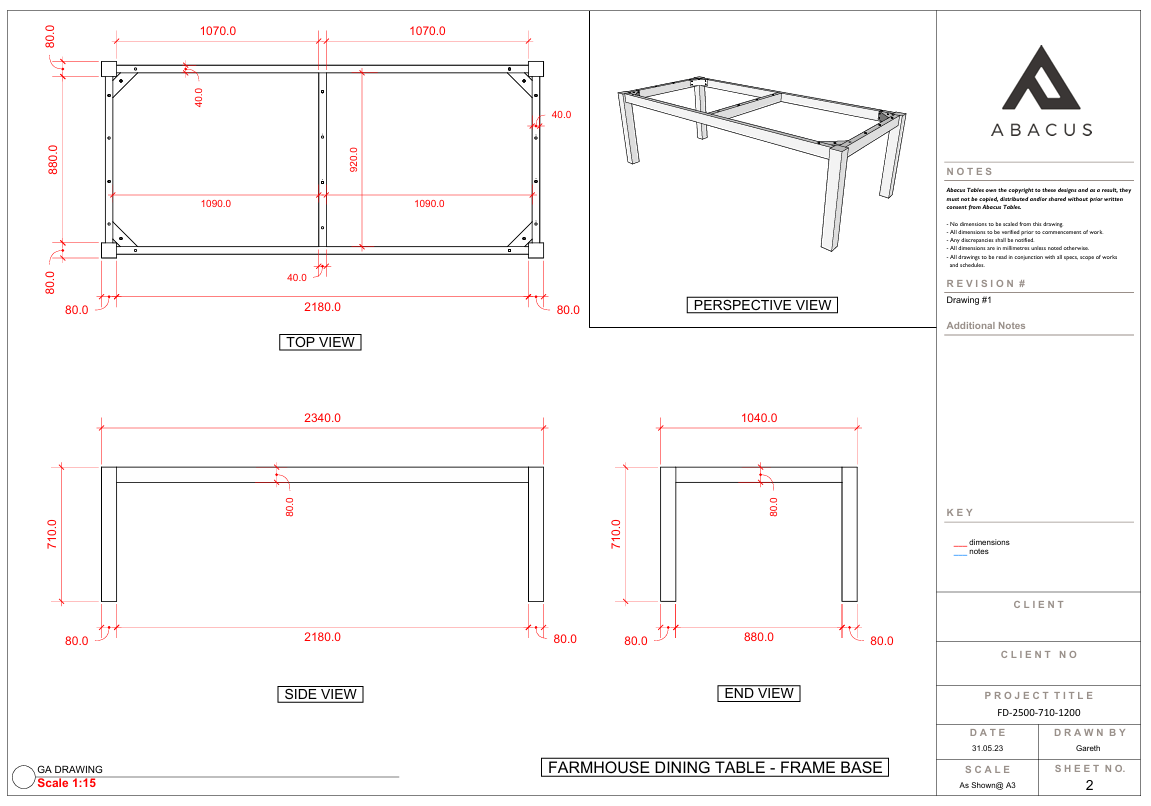 Layout Technical Drawings