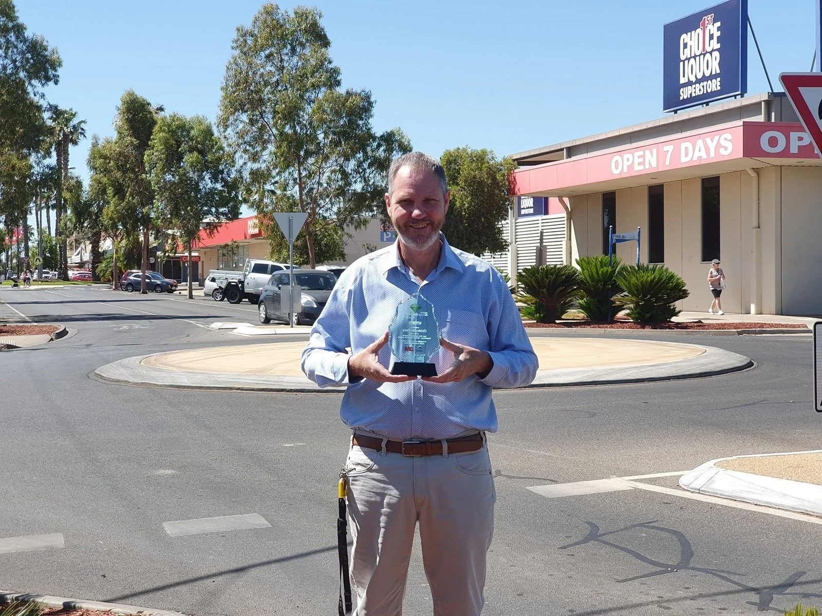 Christopher Davis, Principal of Vision Zero Australia, recipient of the 2020 Australasian College of Road Safety 3M Diamond Road Safety Award, Mildura.