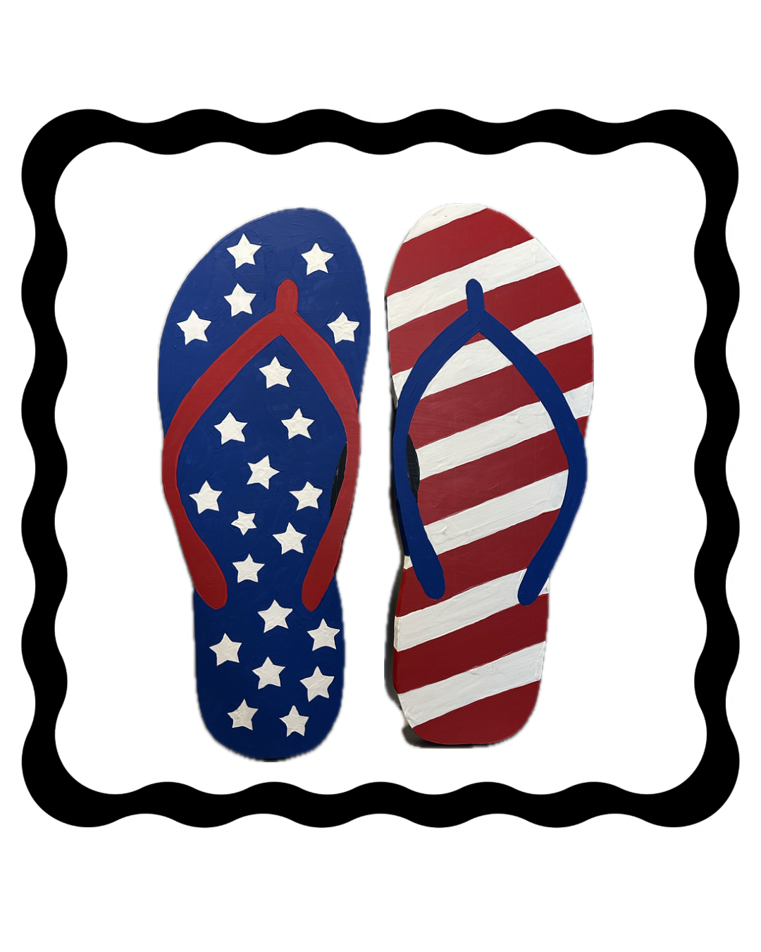 Patriotic Flip Flips