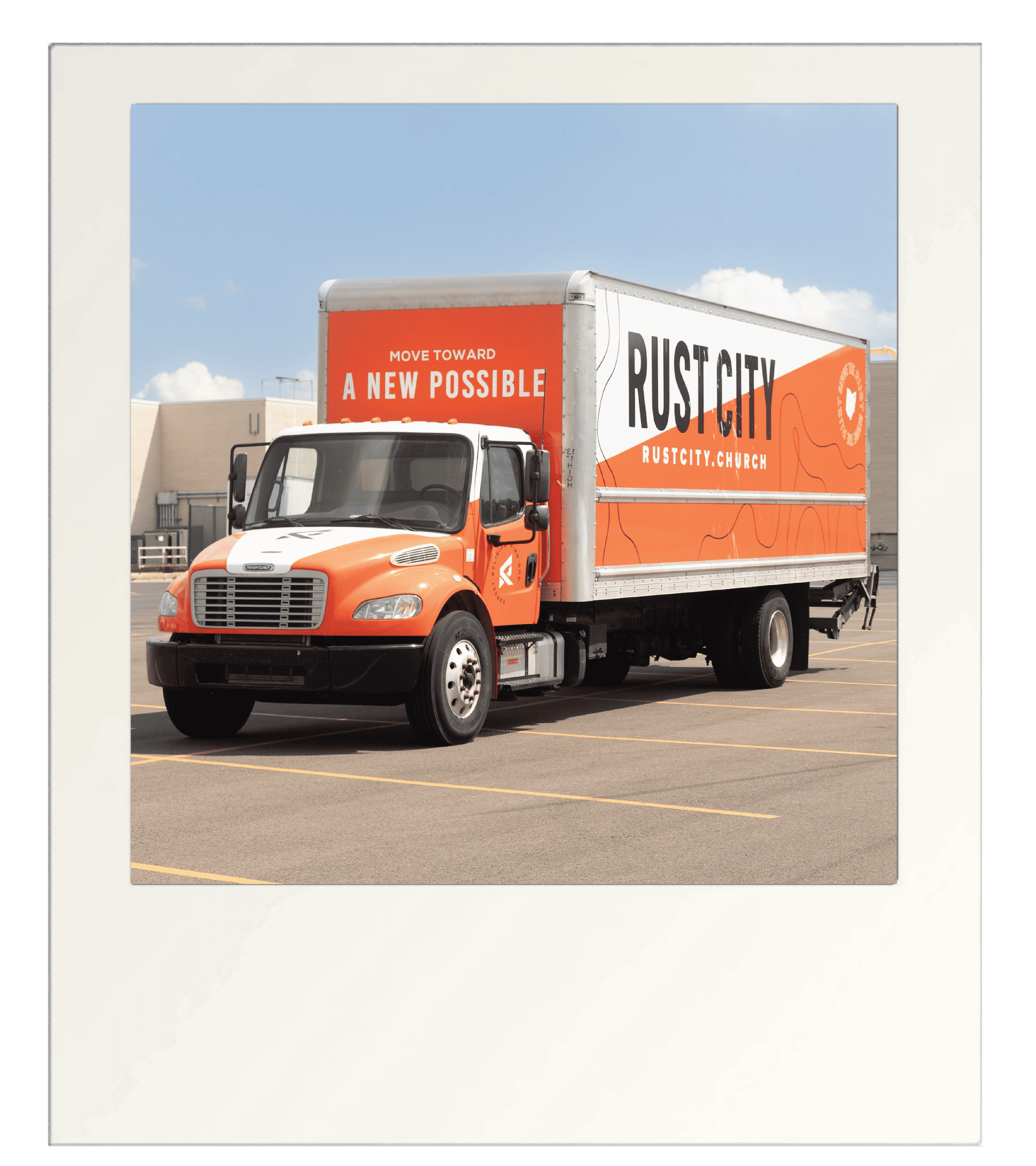 rust city church box truck full custom wrap design