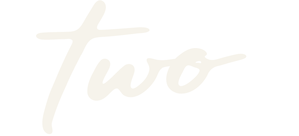 white script font two