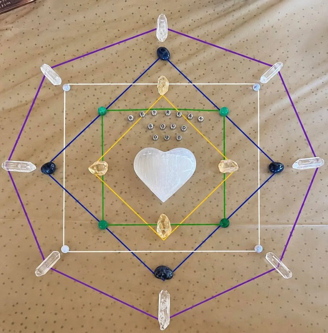 What do you get when you mix sacred geometry and sigils?

A way of giving shape to something you can feel but perhaps haven&rsquo;t yet been able to see.

There are times in our lives when we know something is changing.

An old way no longer fits.
A 