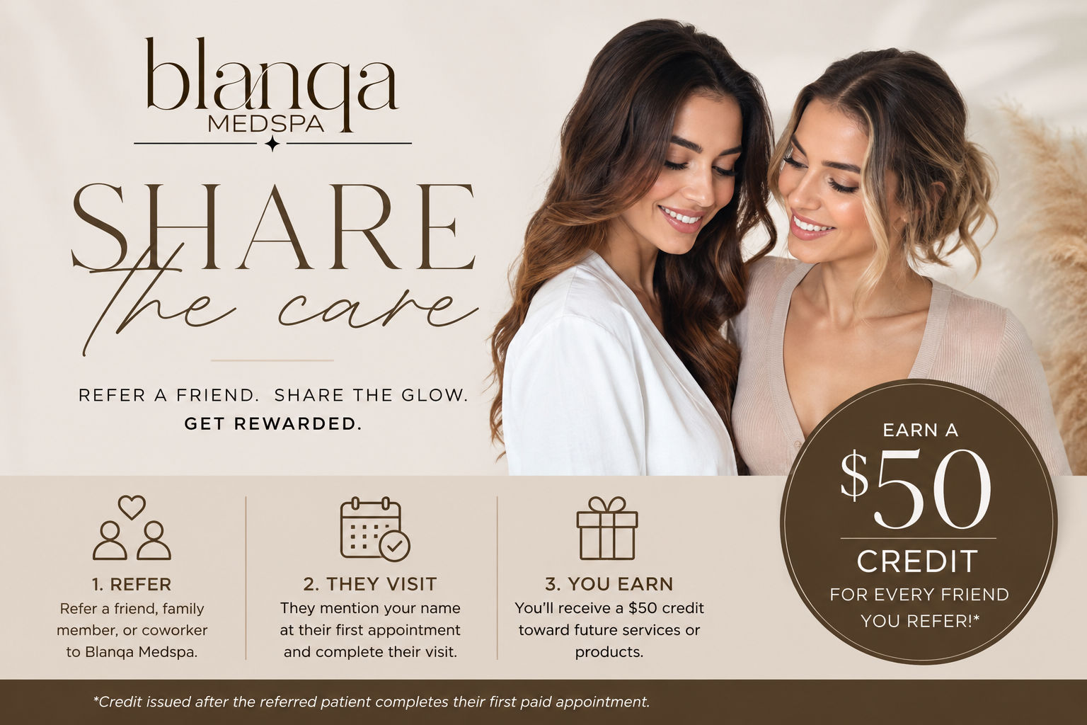 Share the Care: Earn a $50 Referral Credit