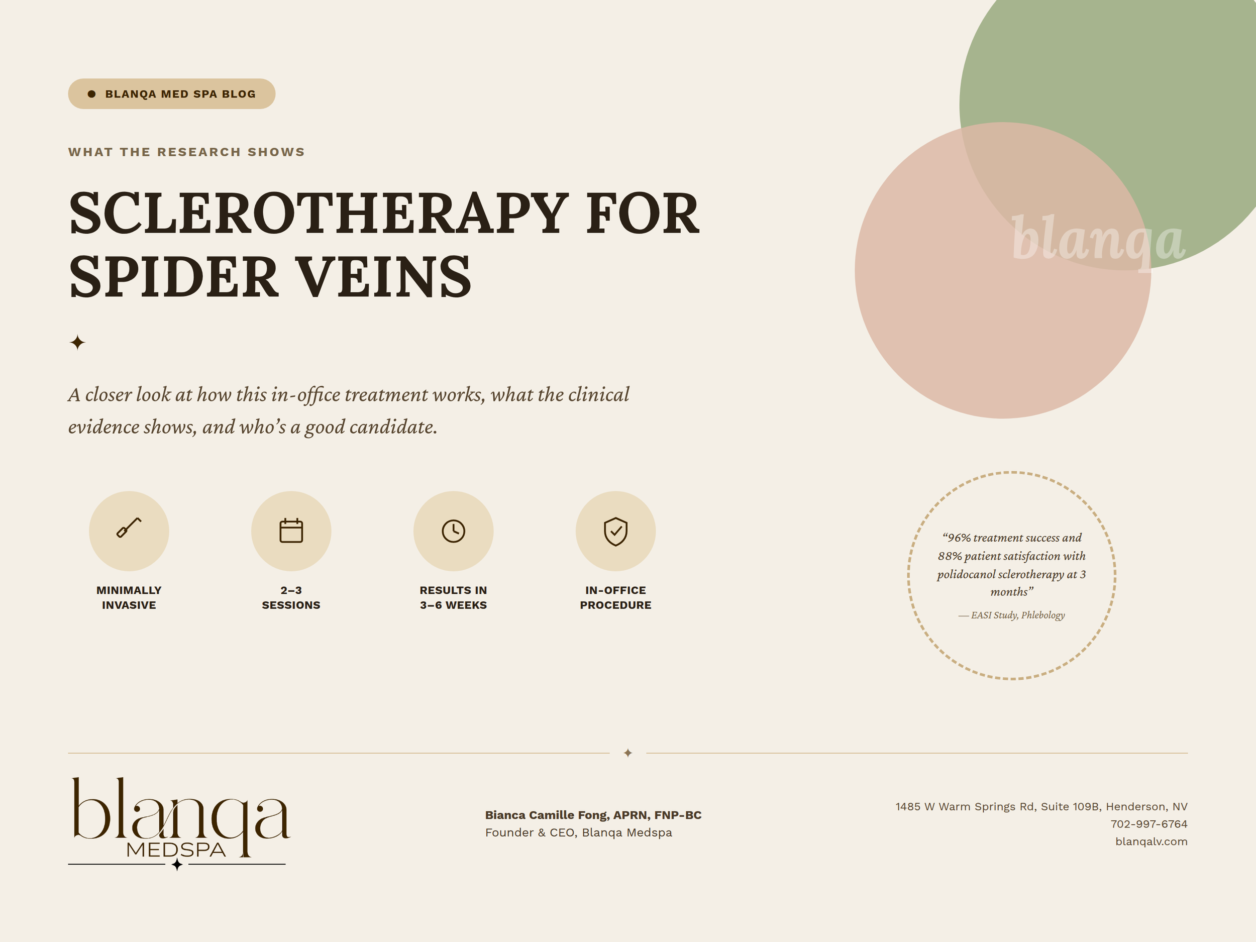 Sclerotherapy for Spider Veins: What the Research Shows