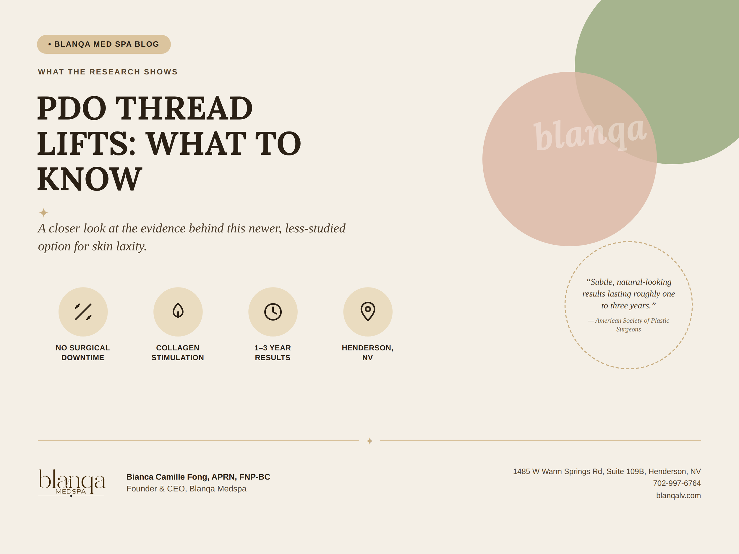 PDO Thread for Skin Laxity: What the Research Actually Shows