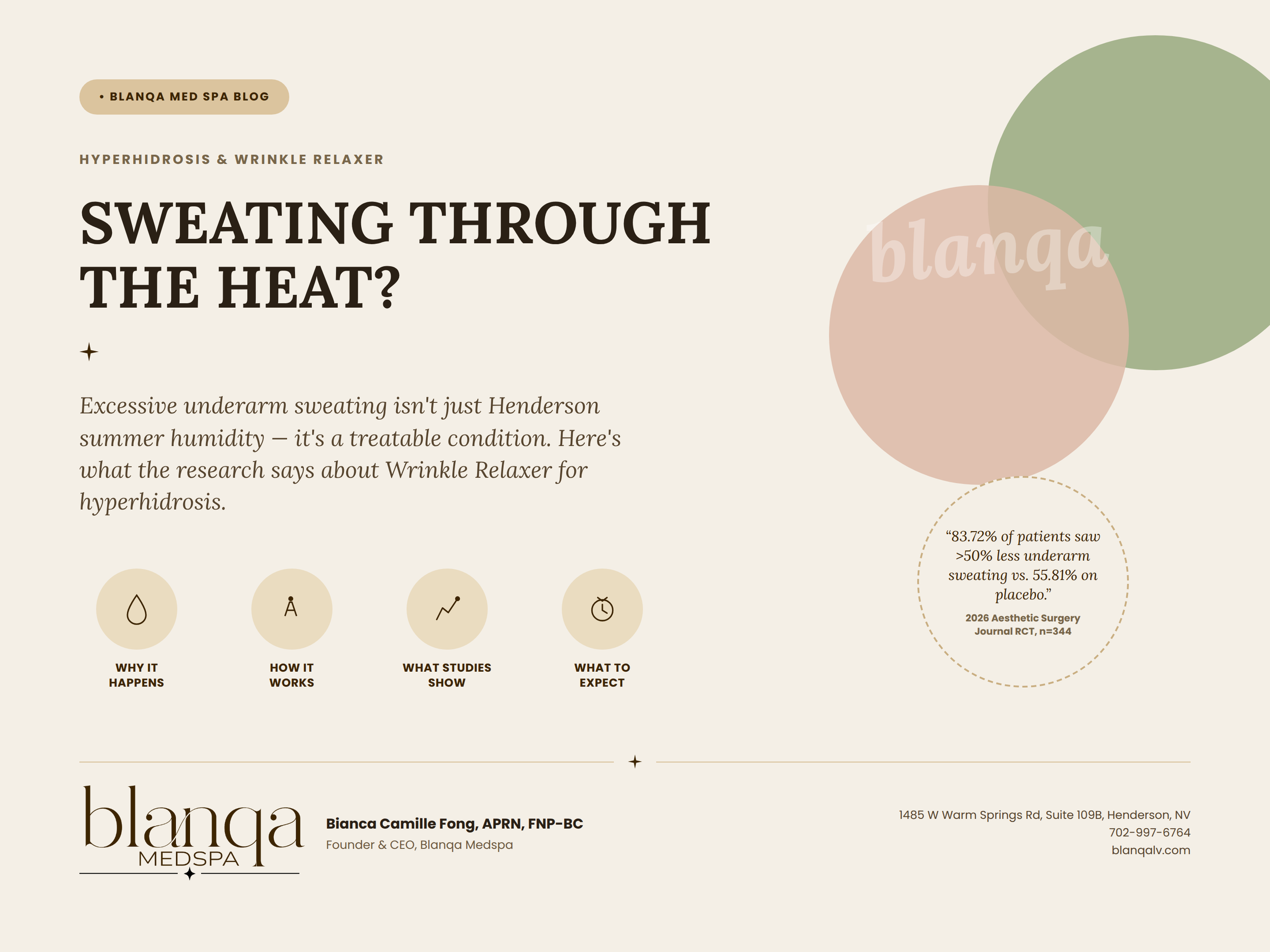 Excessive Sweating in Henderson's Heat: How Wrinkle Relaxer (Botox) Treats Hyperhidrosis