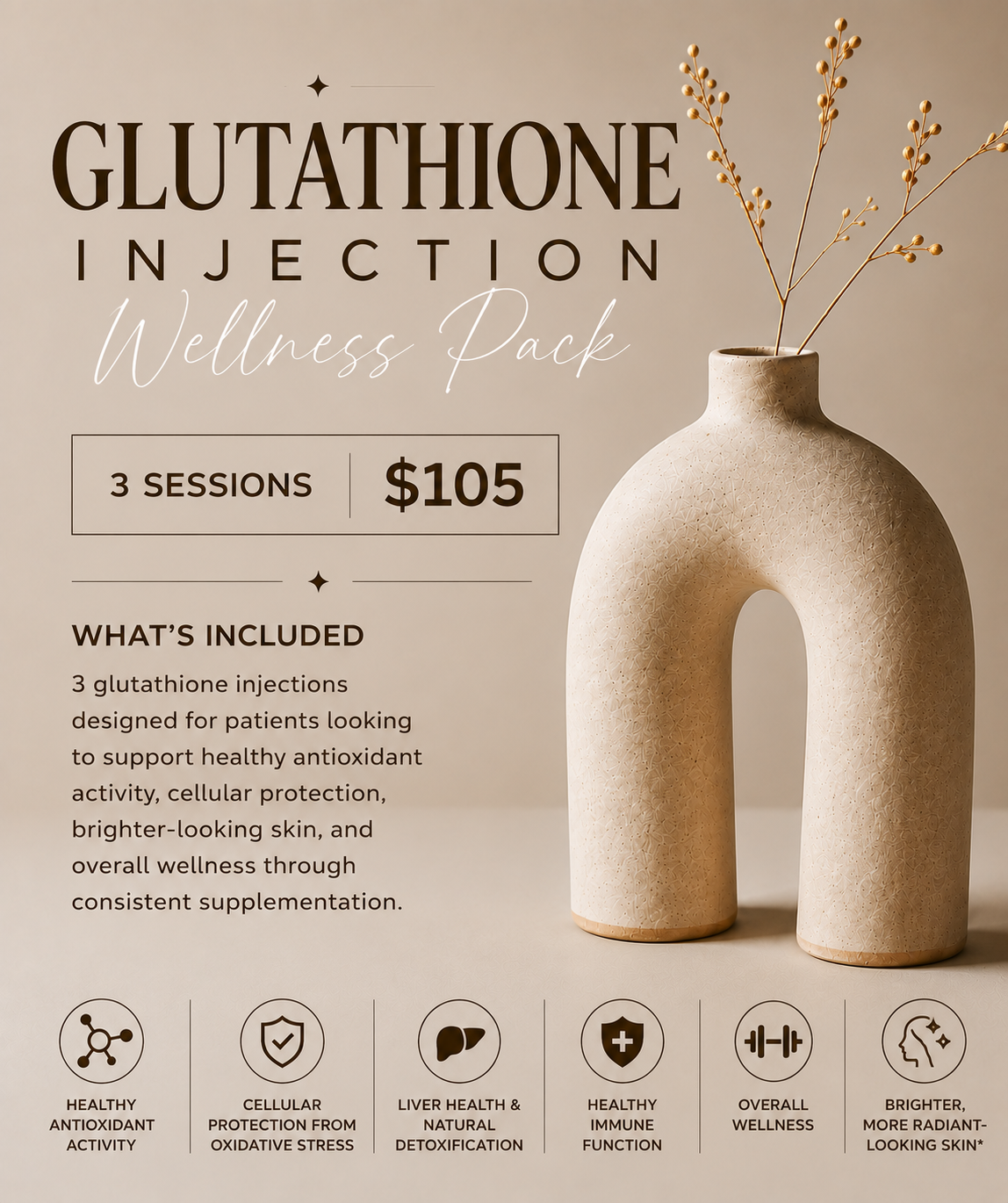 Glutathione Injections - 3 sessions