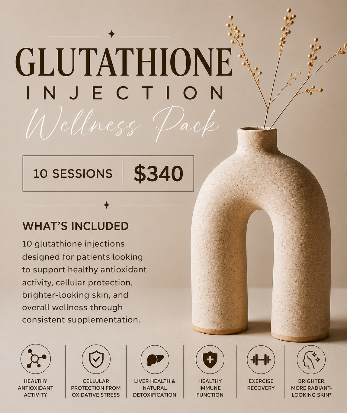 Glutathione Injections - 10 sessions