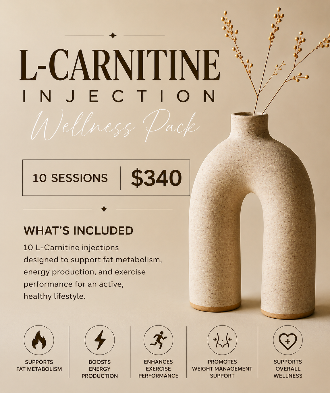L-Carnitine Injections - 10 sessions