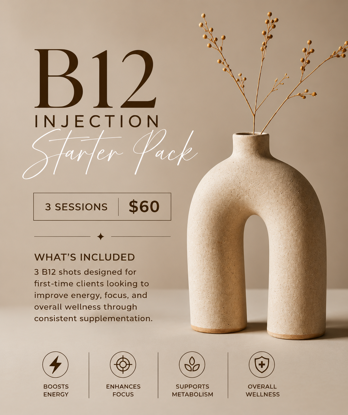Vitamin B12 Injections - 3 sessions