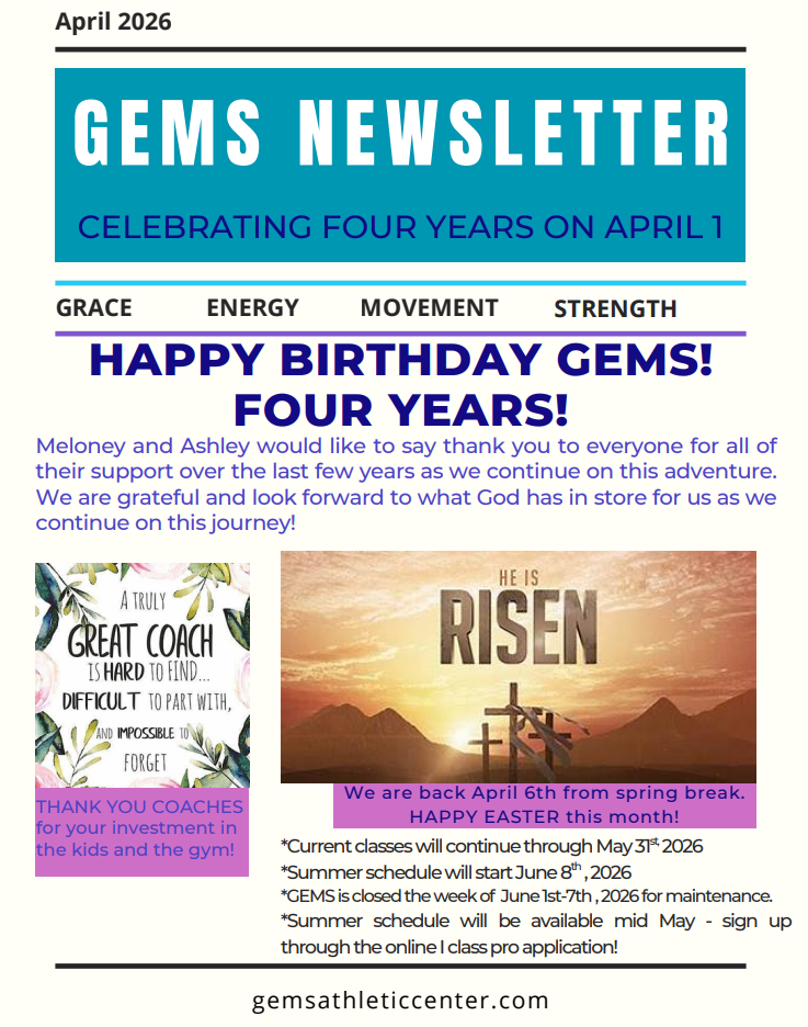April Newsletter