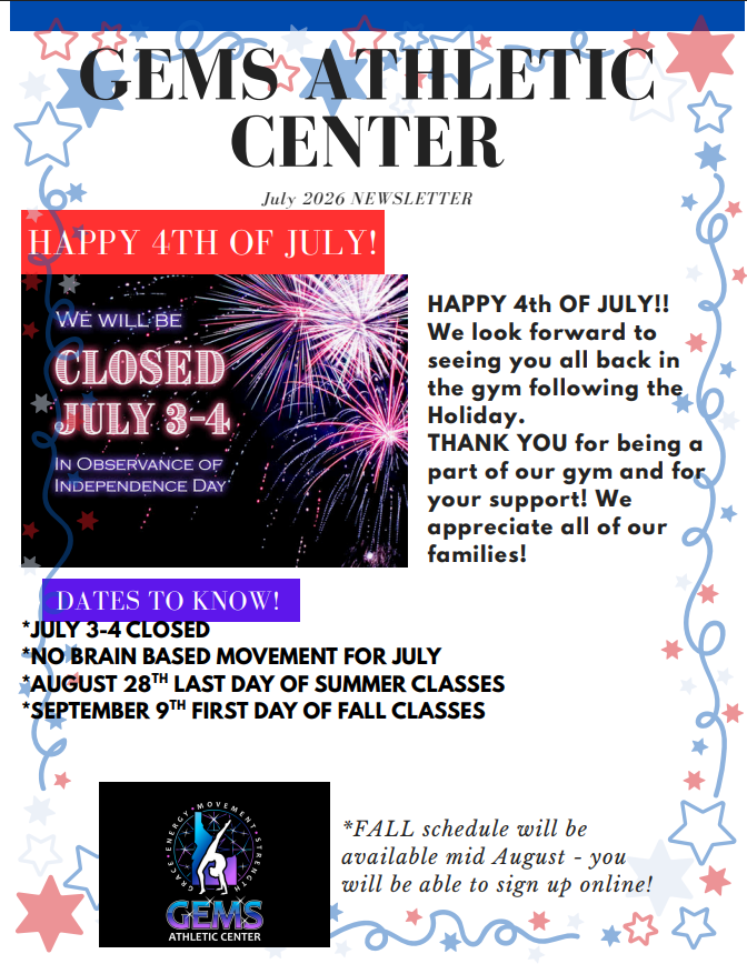 July Newsletter