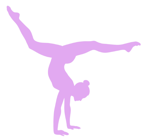 Silhouette of a person performing a handstand