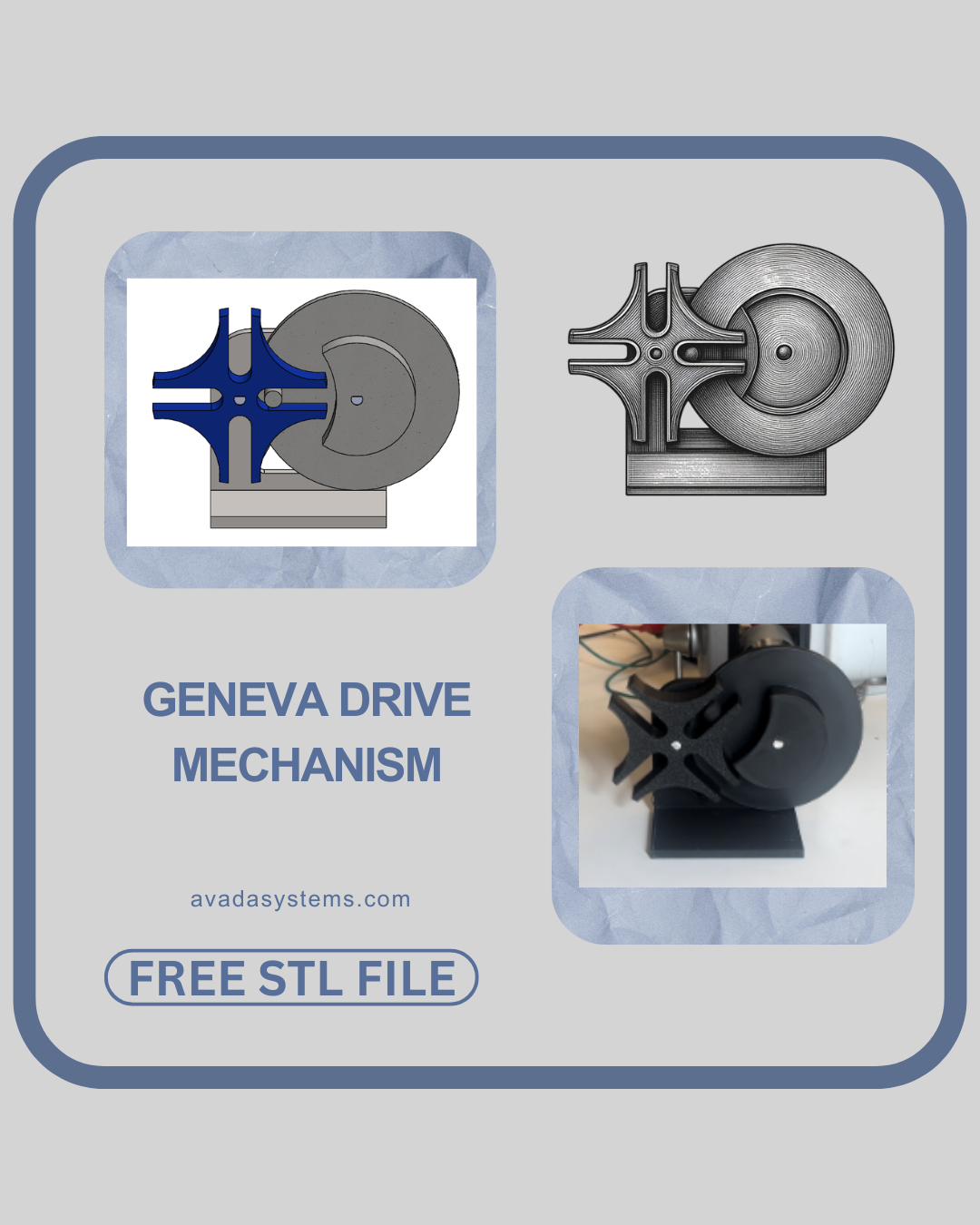 Geneva Drive Mechanism Demo
