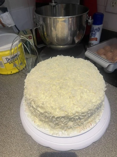 Coconut Pineapple Cake -Layered