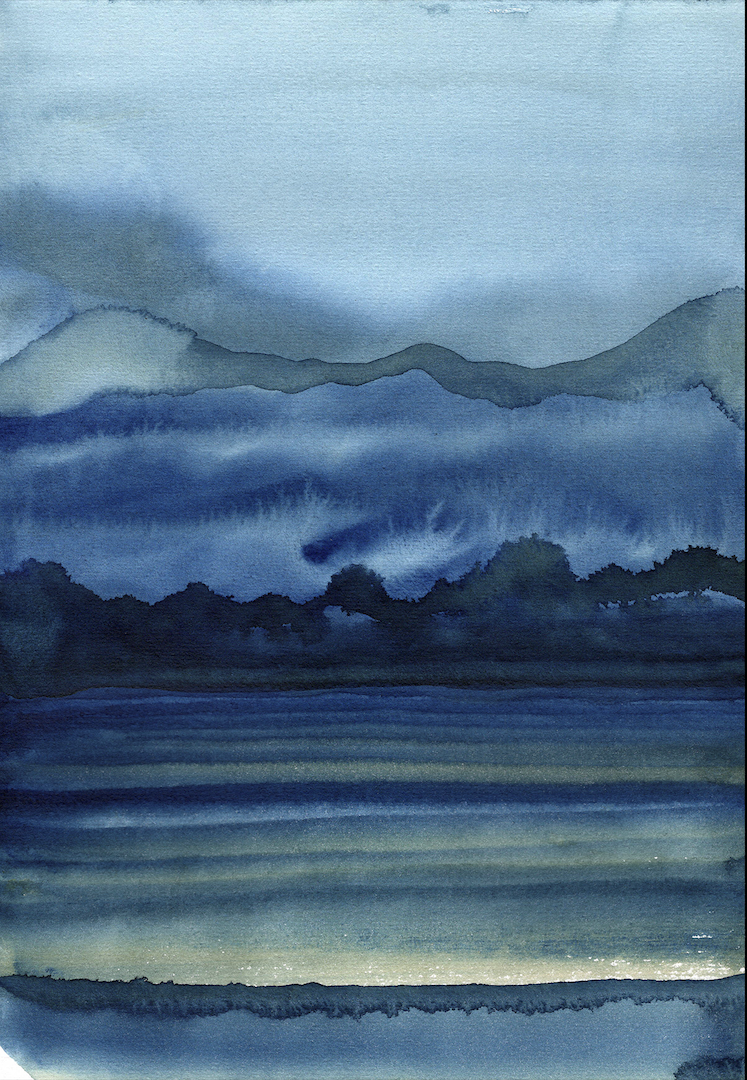 Abenddämmerung am Horizont