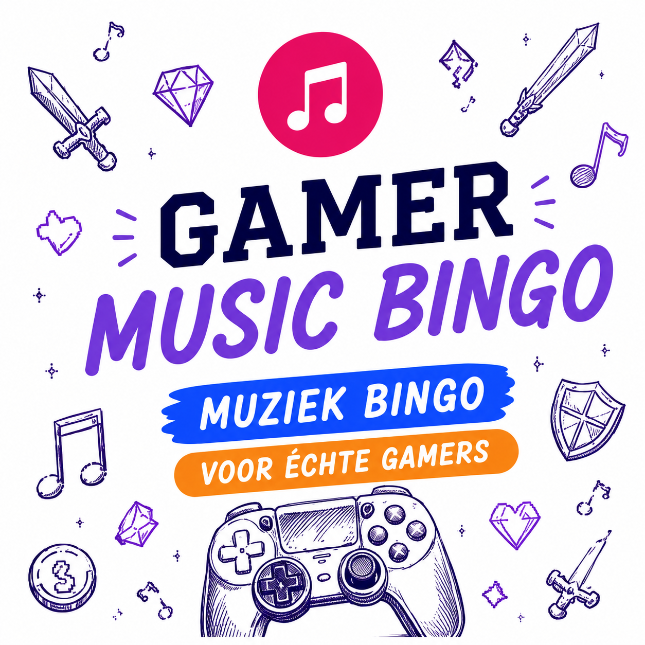 Muziek Bingo - Gamer