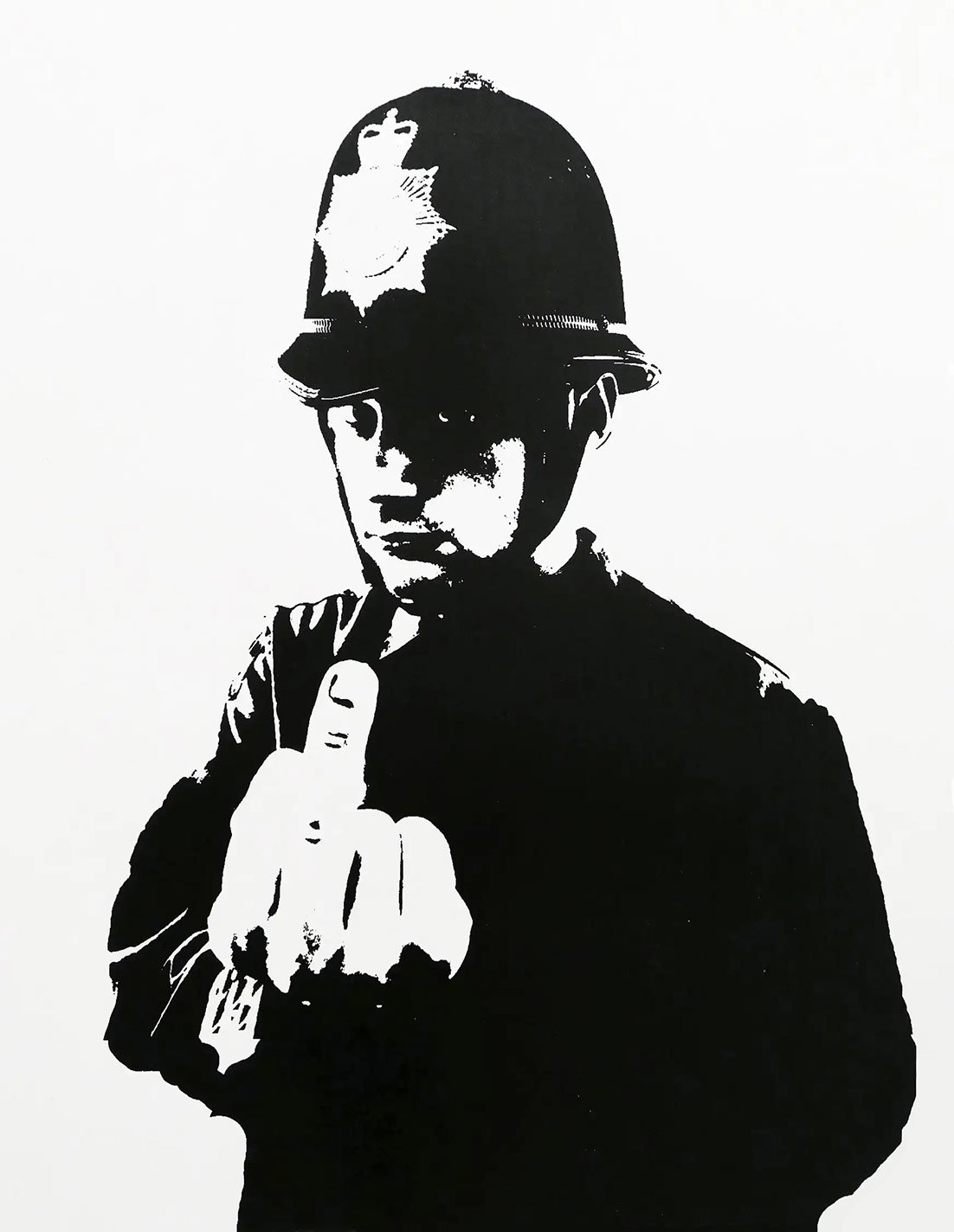 Jay Jay Burridge is the Rude Copper by Banksy