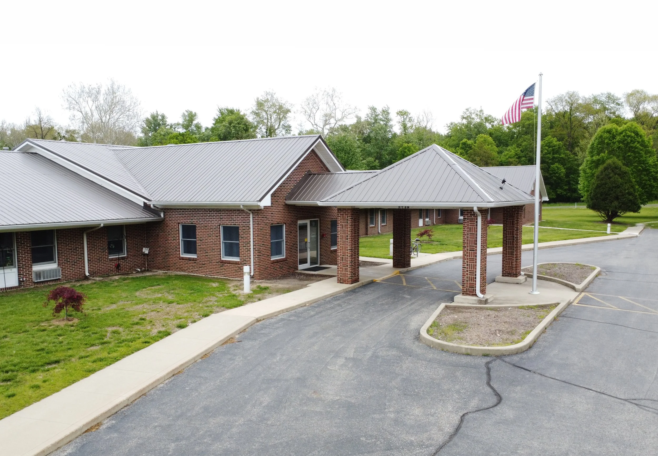 Ambulance entrance and drop off area of Riverwood Commons.