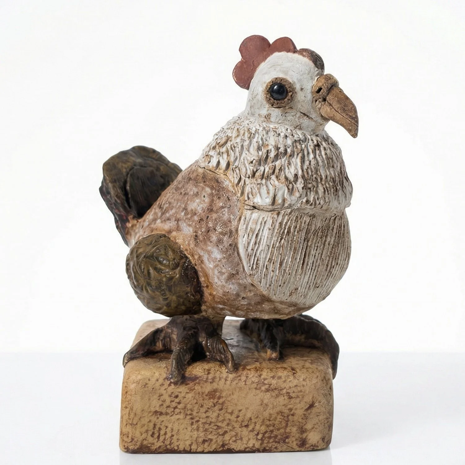 Keramik-Huhn aus Steinzeug – Unikat
