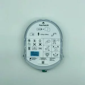 Dispositif médical ou accessoire de santé avec plusieurs icônes et instructions en français