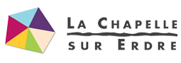 Logo de La Chapelle sur Erdre avec un parapluie coloré.