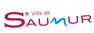 Logo de la ville de Saumur dans un style graphique moderne.
