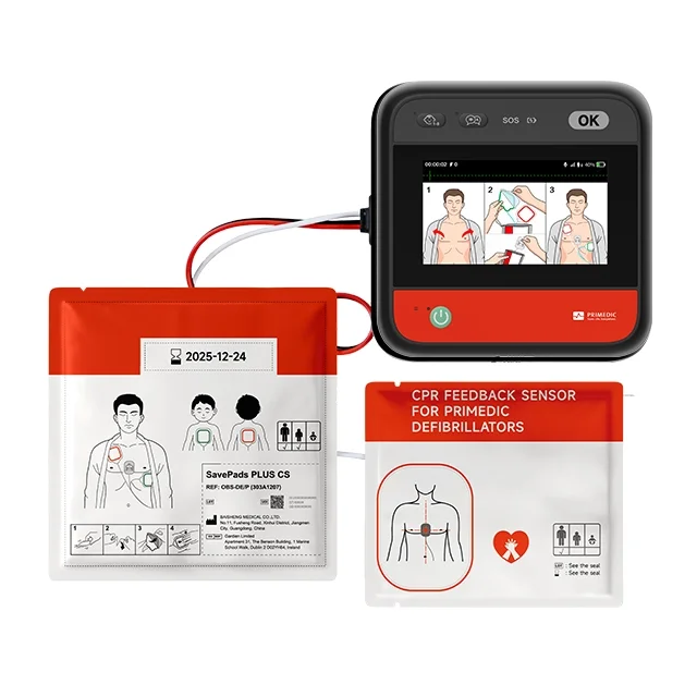 Défibrillateur Primédic – HeartSave myPAD – Avec écran LCD & Module LTE & Aide à la RCP – MYPAD006
