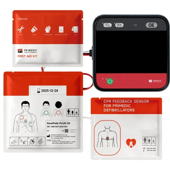 Défibrillateur Primédic – HeartSave myPAD – Avec écran LCD – Aide à la RCP – MYPAD004