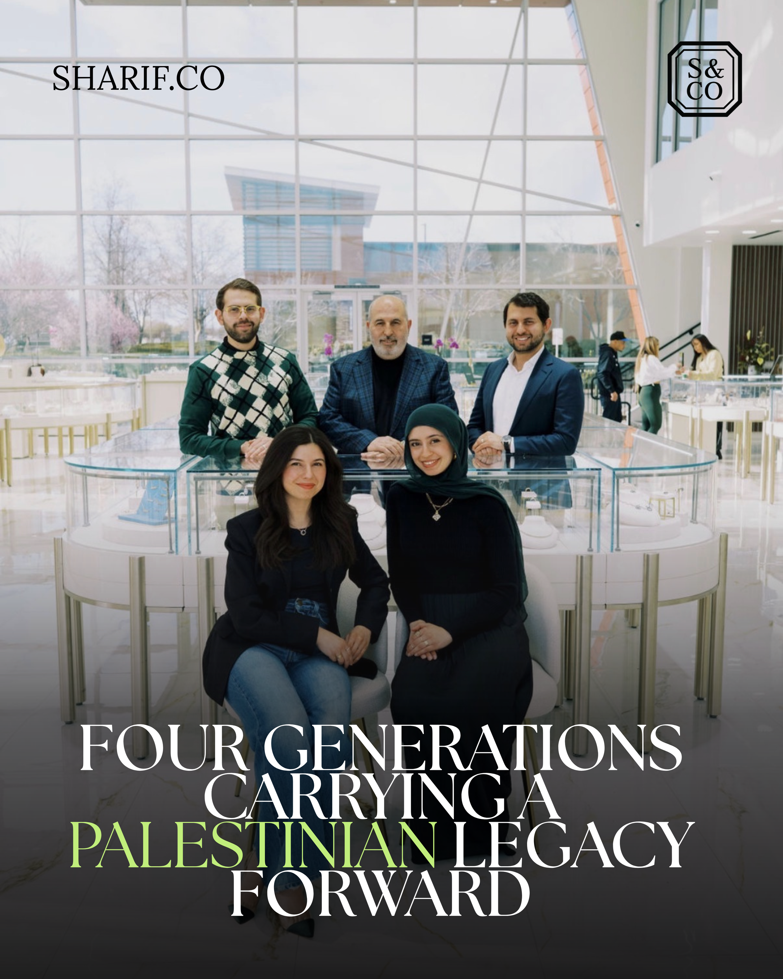 Sharif & Co. brand campaign by Elsewhere — family team portrait