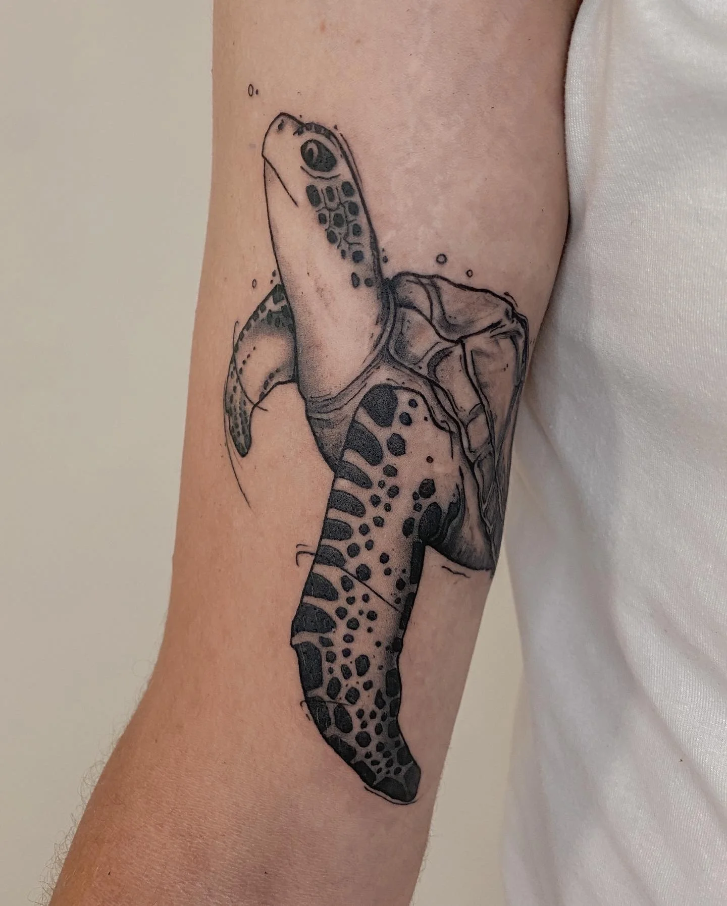 Tatouage d'une tortue