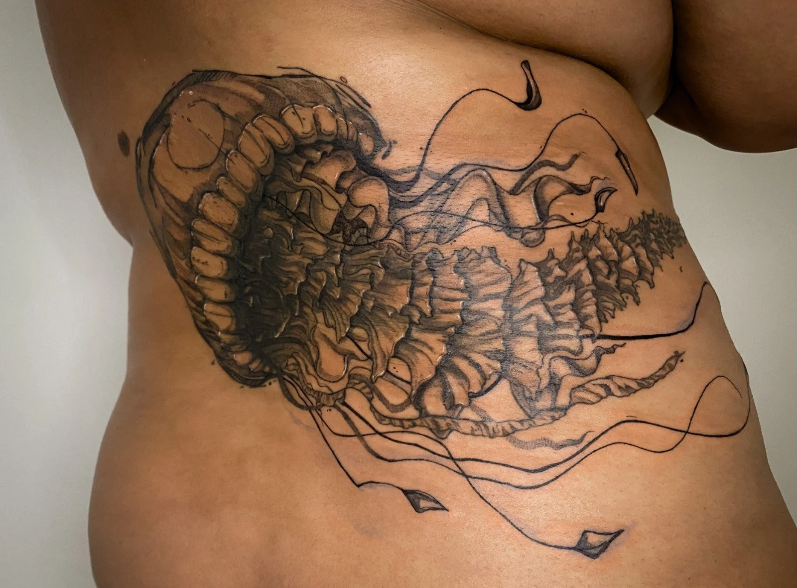 Tatouage d'une méduse