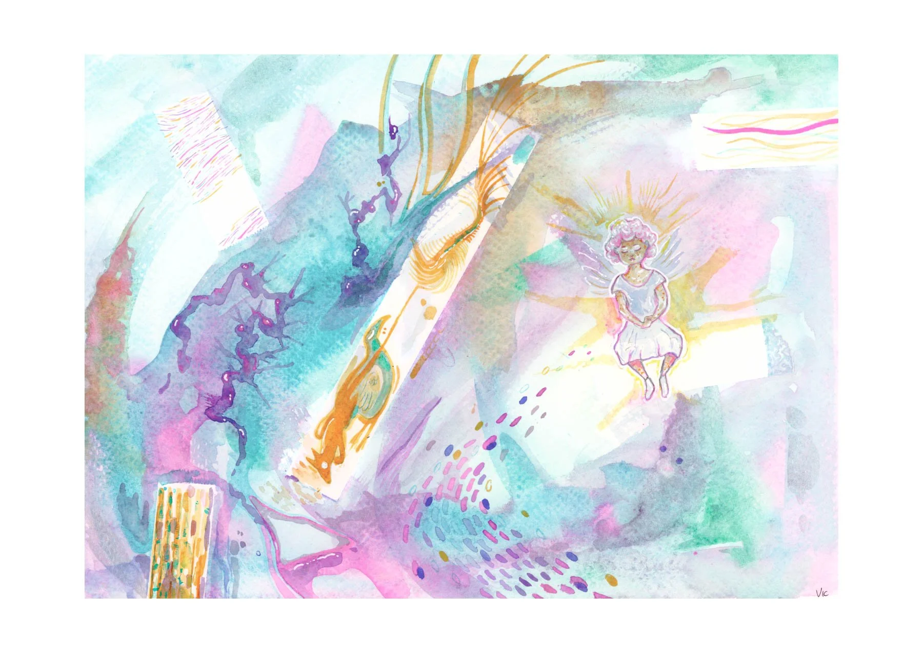 Ange - Tirage format  A4 - 21x29.7cm / 70€ 